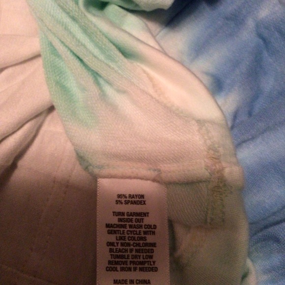 Womens Crown & Ivy Long Sleeve Crew Neck Tie Dye Top - Picture 4 of 5